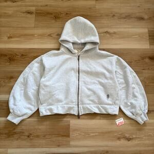 Free People A Cut Above Zip-Up Hoodie M